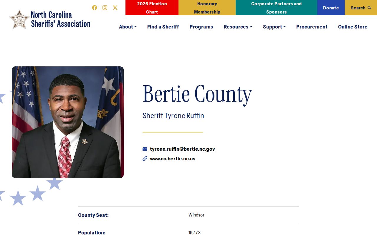 Bertie County sheriff contact source for released inmate mugshot requests